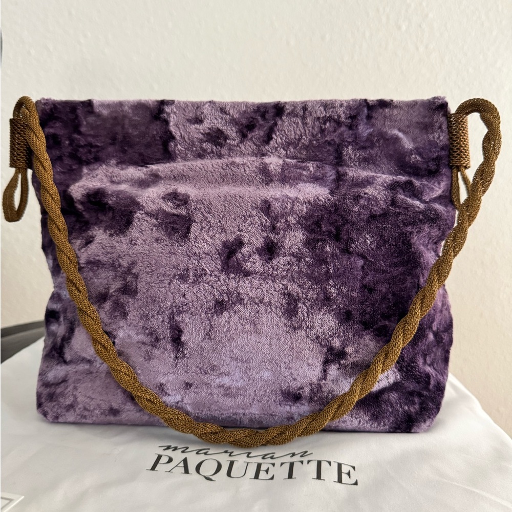 Purple Velvet Women's Bag by Marian Paquette